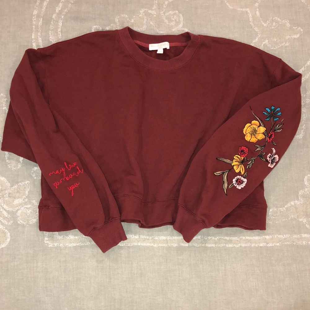 Spiritual Gangster Oversized Cropped Sweat Shirt